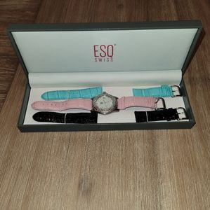 ESQ by Movado diamond watch set